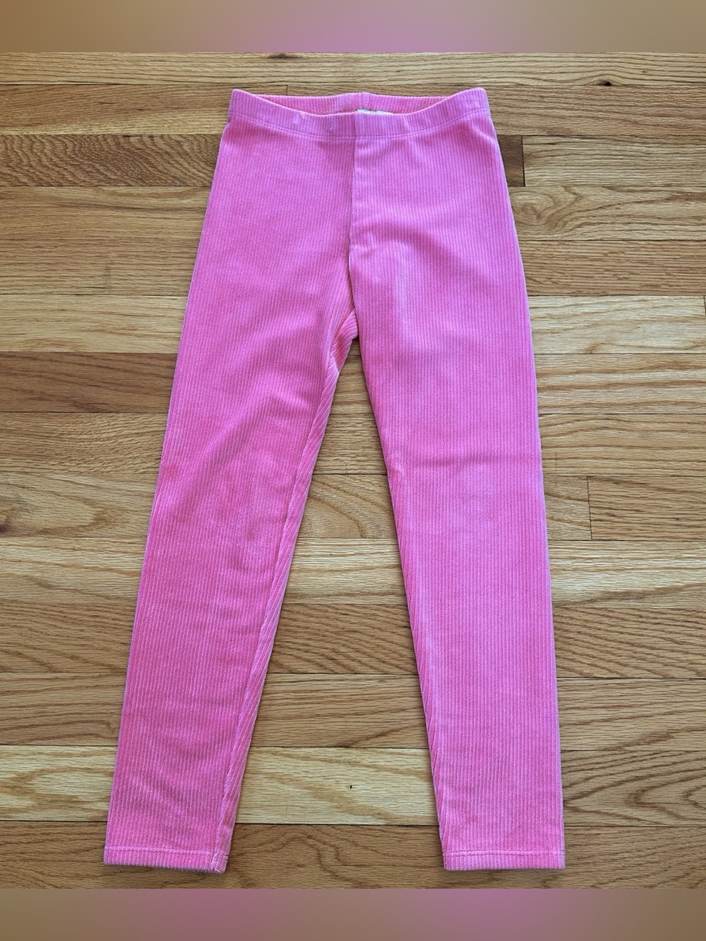 Janie and Jack Bright Pink Corduroy Leggings size 7